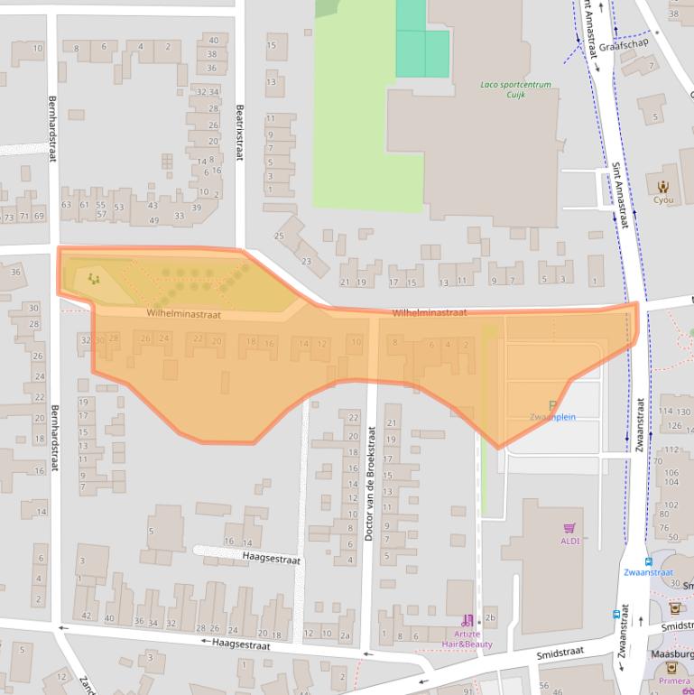 Kaart van postcodegebied 5431TN.