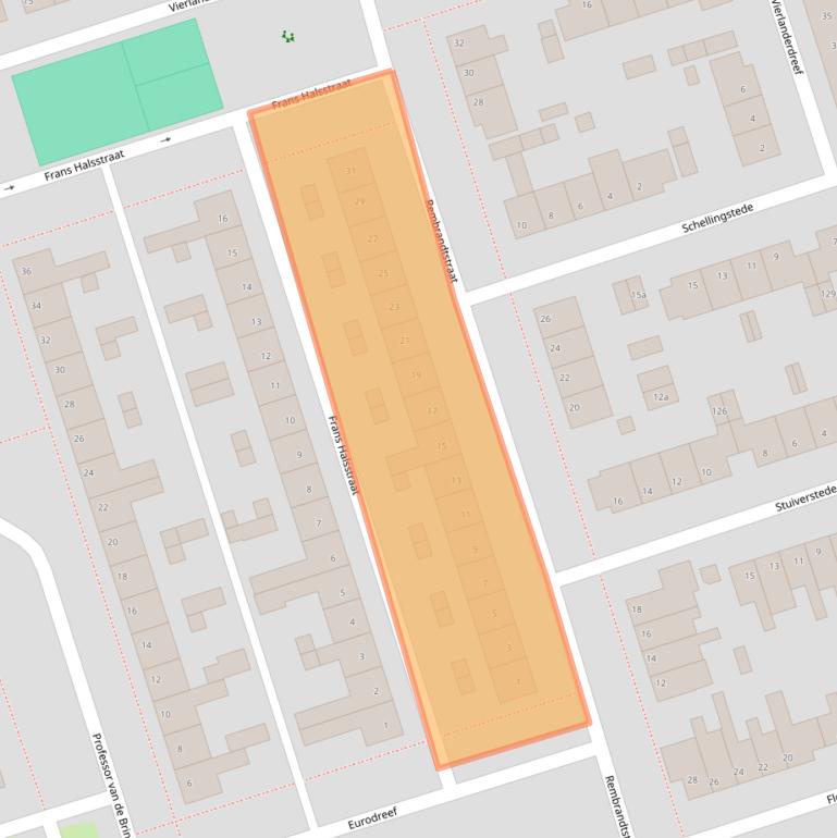 Kaart van postcodegebied 5431VC.