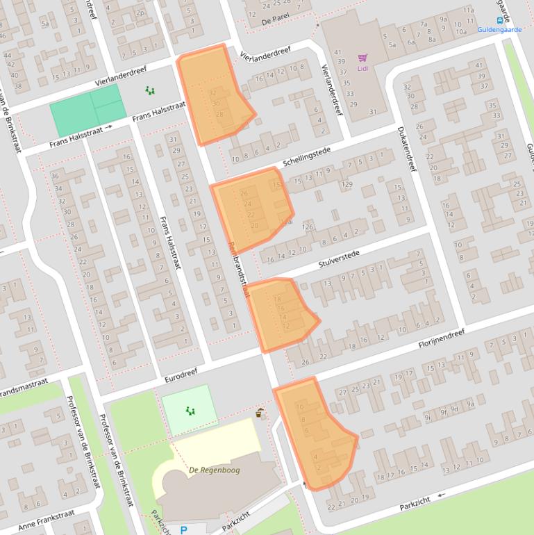 Kaart van postcodegebied 5431VD.