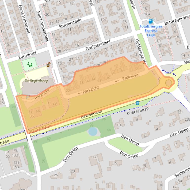 Kaart van postcodegebied 5431VE.