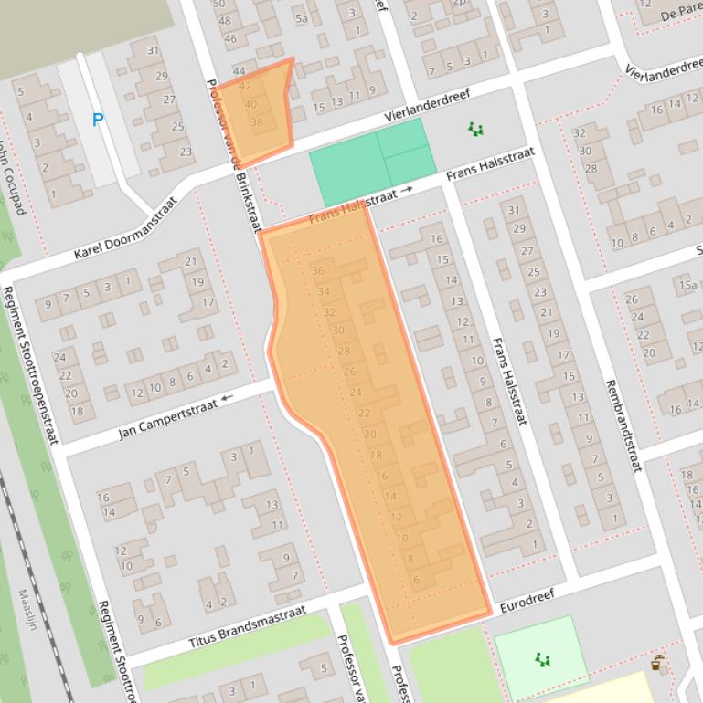 Kaart van postcodegebied 5431WV.