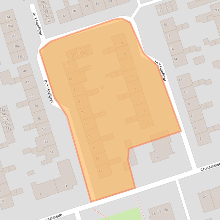 Kaart van postcodegebied 5431XE.