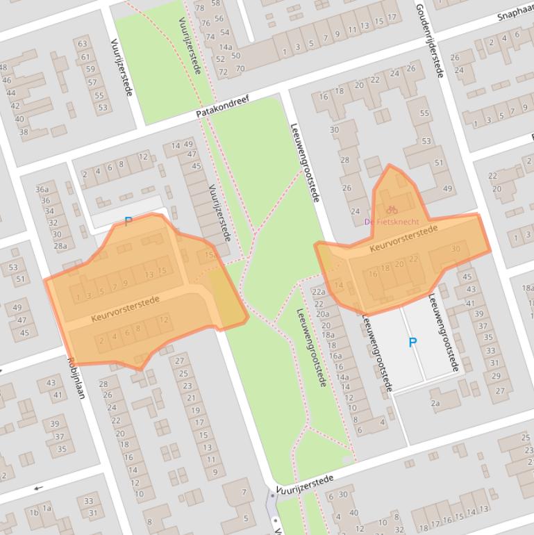 Kaart van postcodegebied 5431XP.