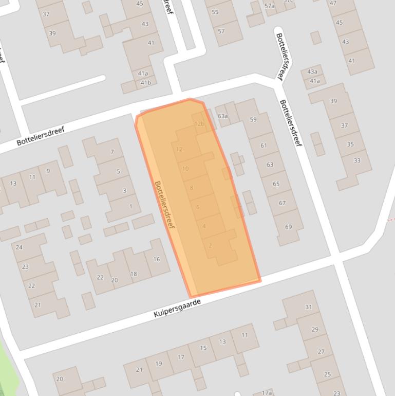 Kaart van postcodegebied 5431ZC.