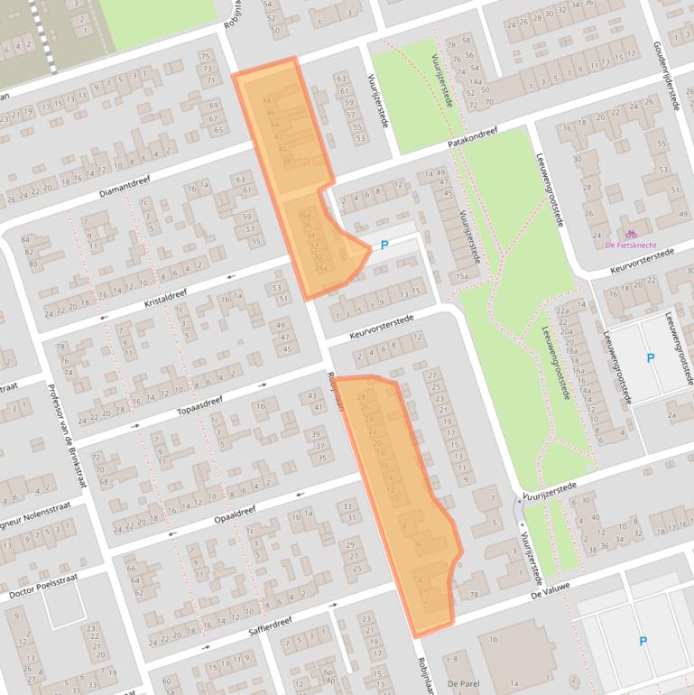 Kaart van postcodegebied 5431ZP.