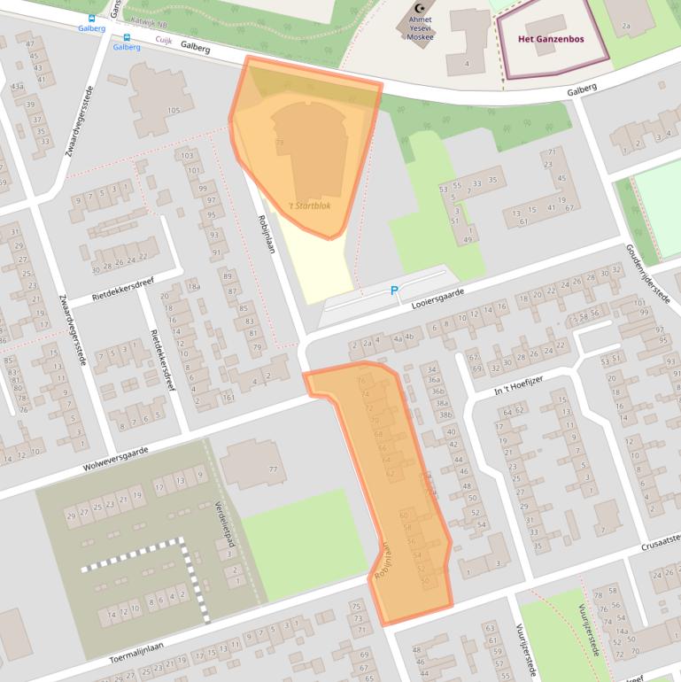 Kaart van postcodegebied 5431ZR.