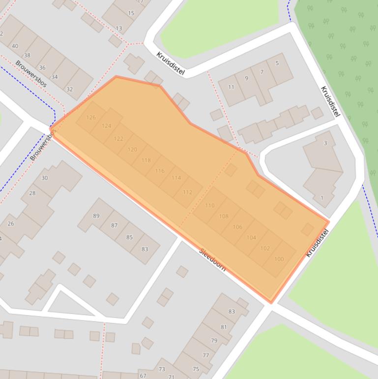 Kaart van postcodegebied 5432AM.