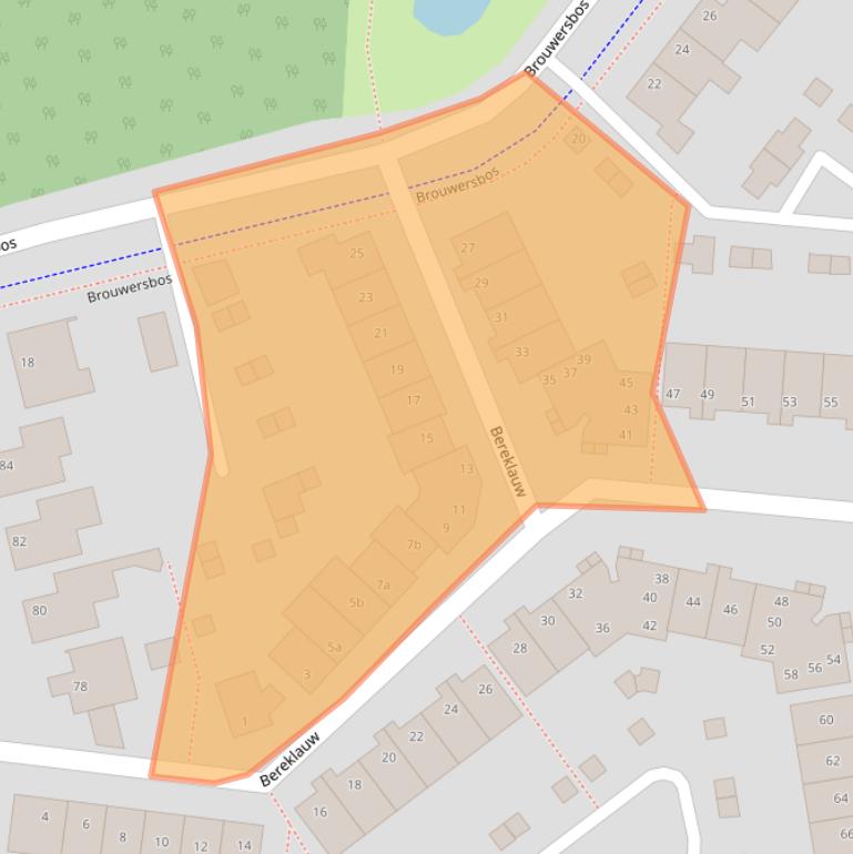 Kaart van postcodegebied 5432AN.