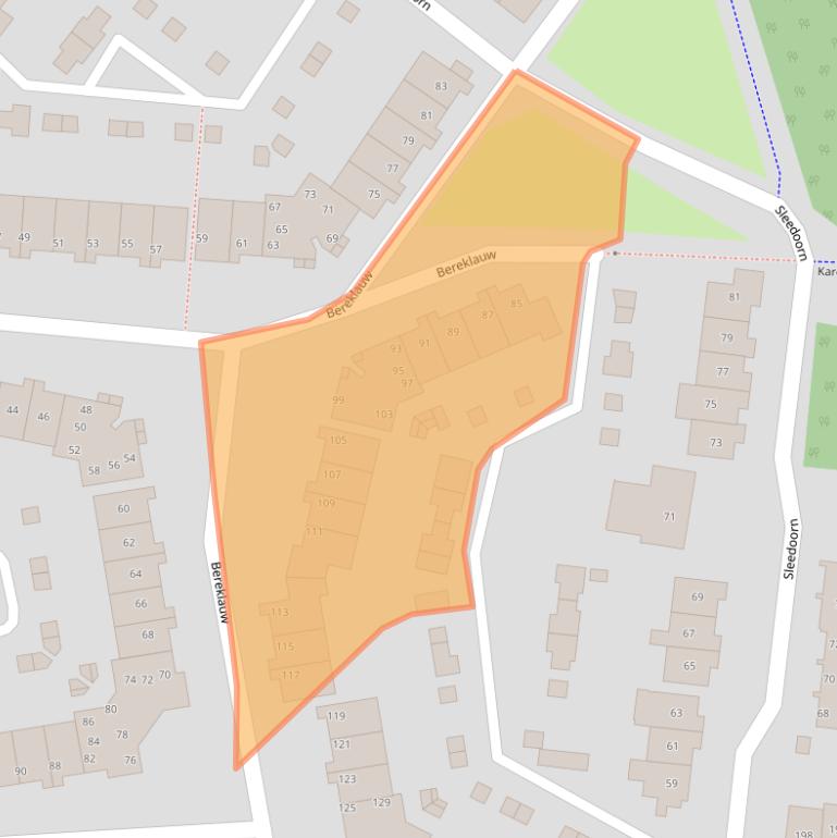 Kaart van postcodegebied 5432AR.