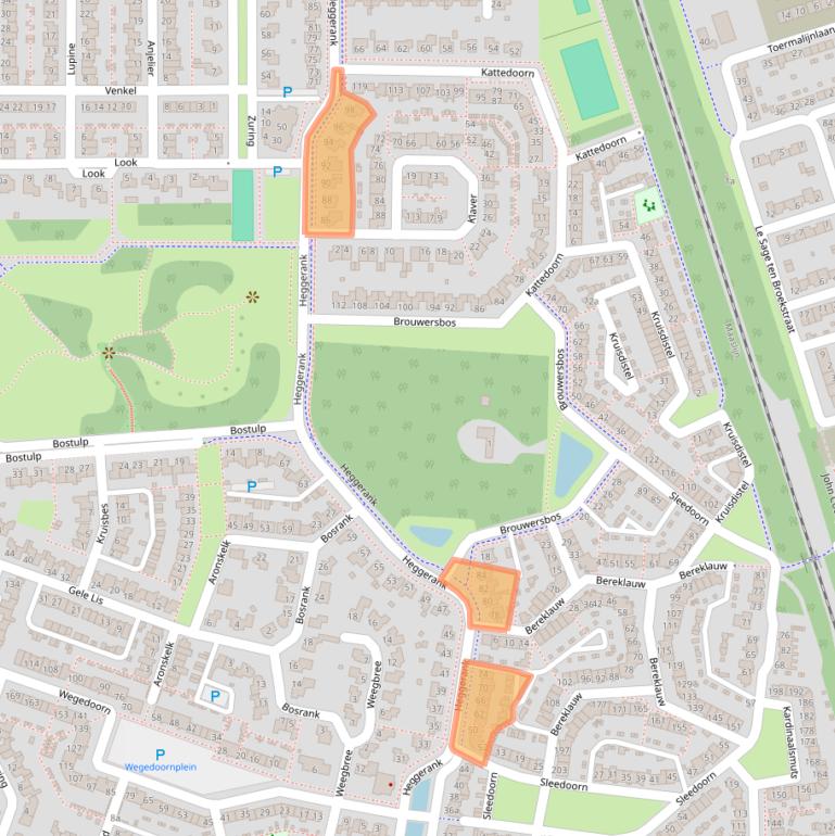 Kaart van postcodegebied 5432CB.