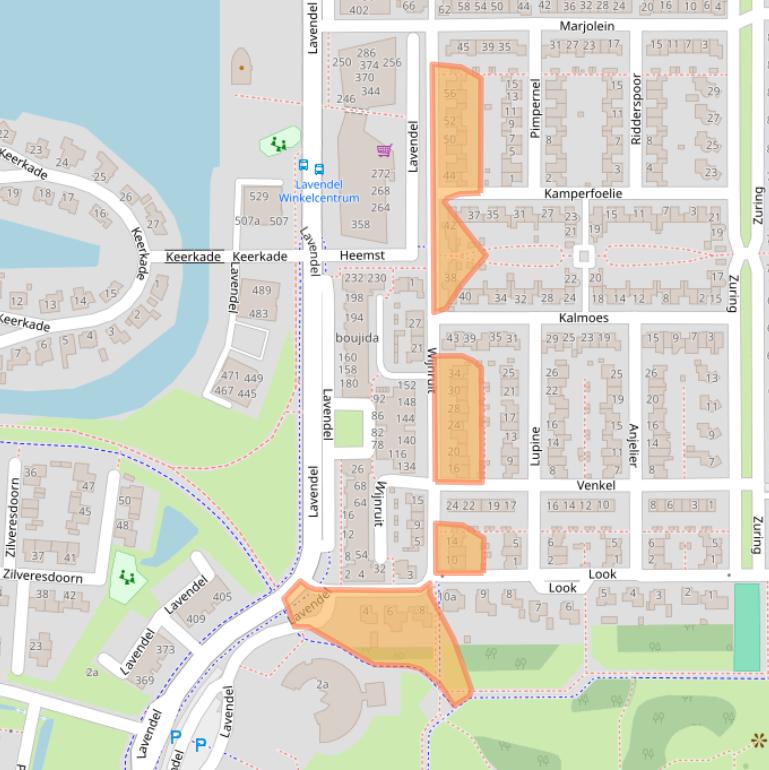 Kaart van postcodegebied 5432DA.