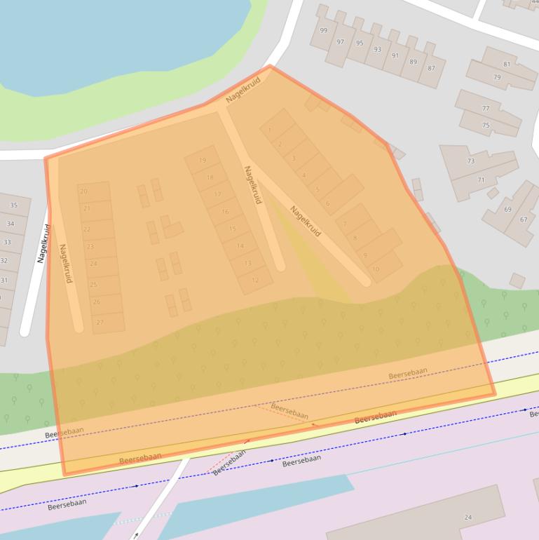 Kaart van postcodegebied 5432EN.