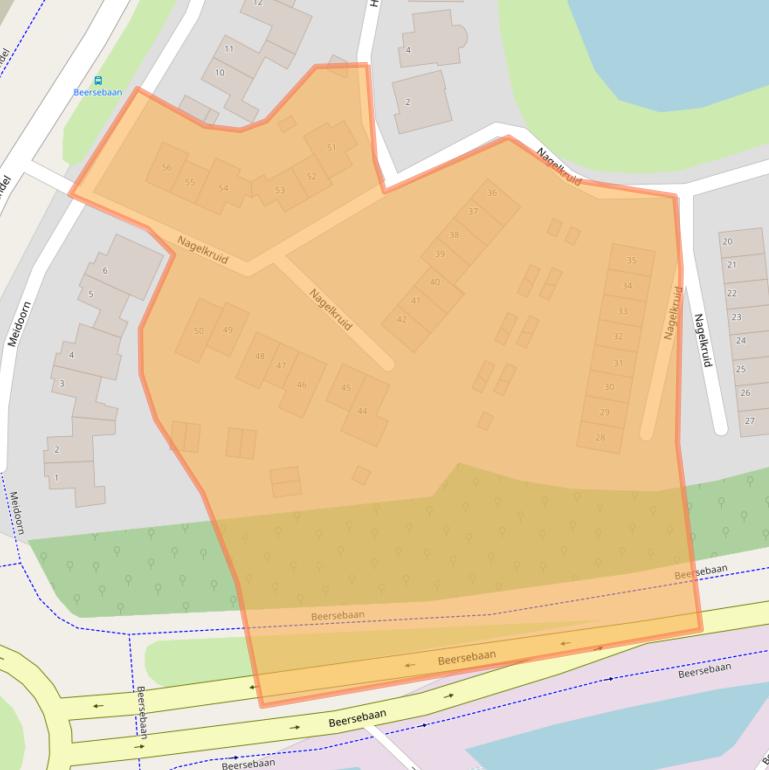 Kaart van postcodegebied 5432EP.