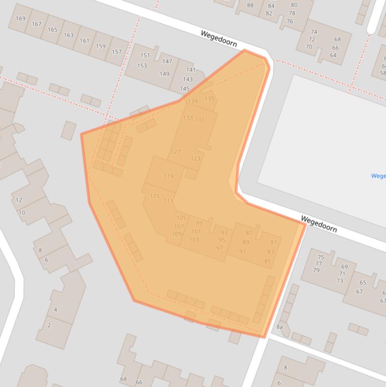 Kaart van postcodegebied 5432EV.