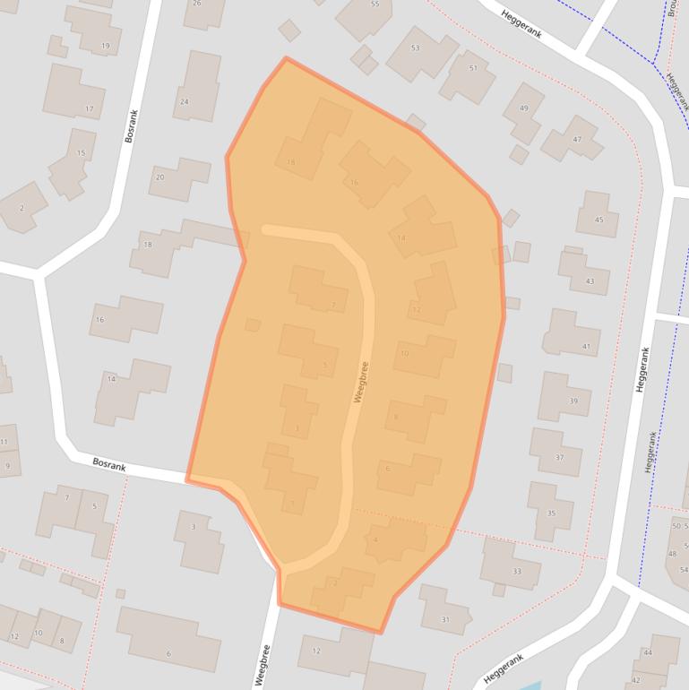 Kaart van postcodegebied 5432HA.
