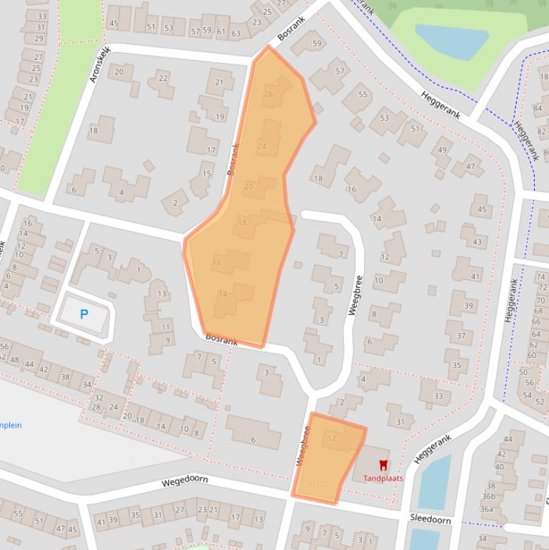 Kaart van postcodegebied 5432HD.