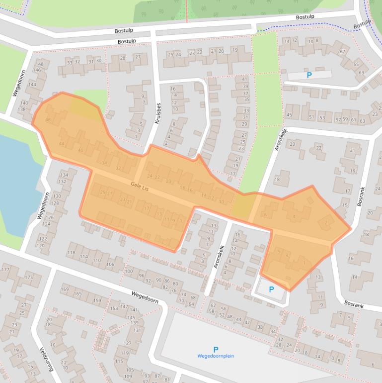 Kaart van postcodegebied 5432HR.