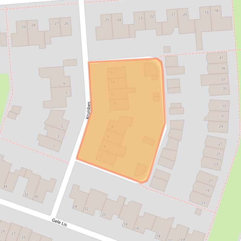 Kaart van postcodegebied 5432HW.