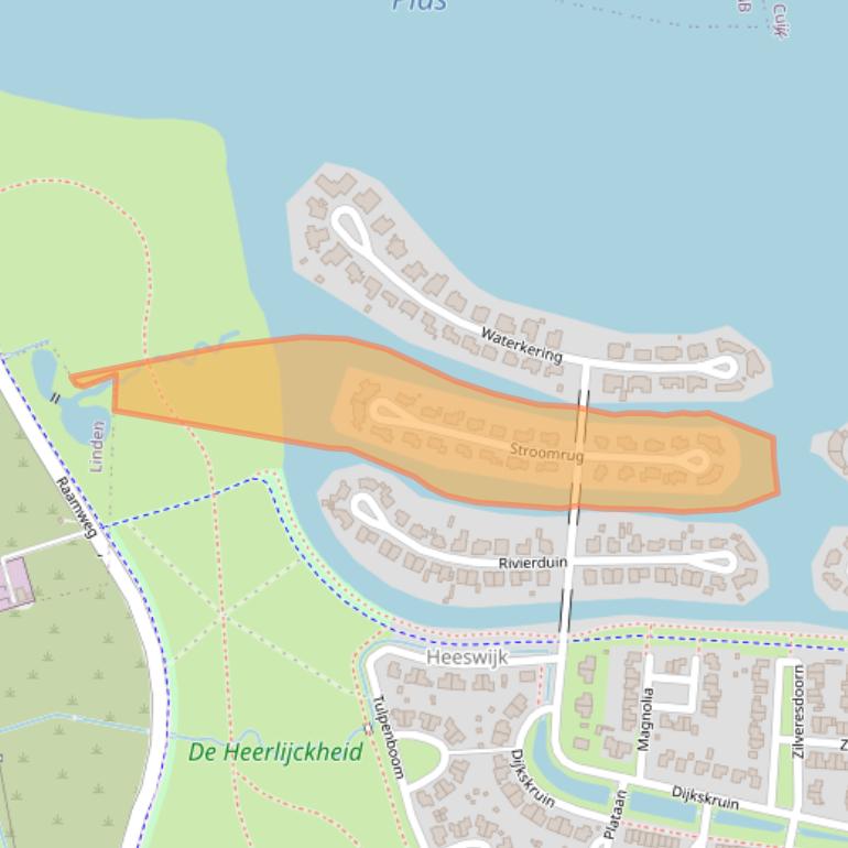 Kaart van postcodegebied 5432KD.