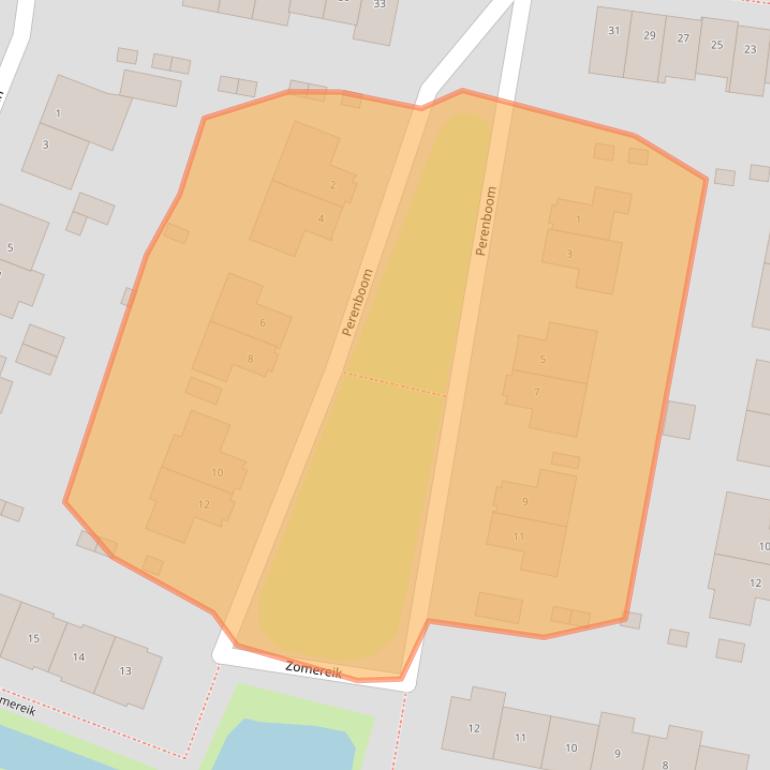 Kaart van postcodegebied 5432KN.