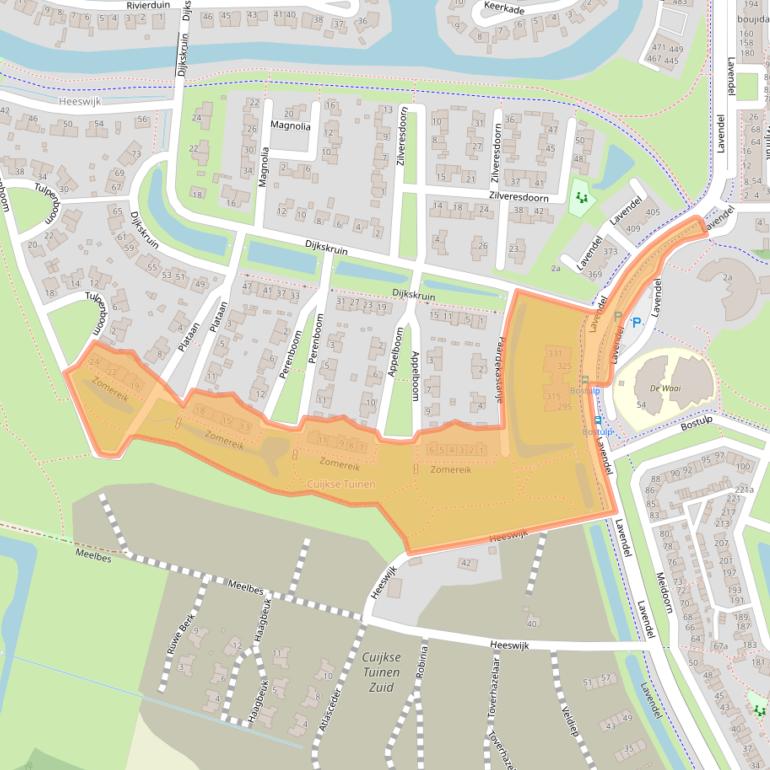 Kaart van postcodegebied 5432KS.
