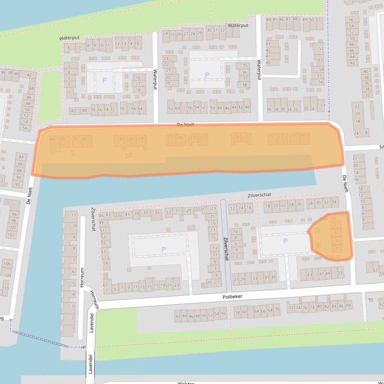 Kaart van postcodegebied 5432ME.
