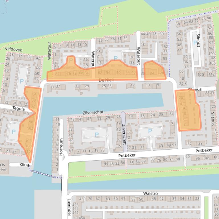 Kaart van postcodegebied 5432MJ.
