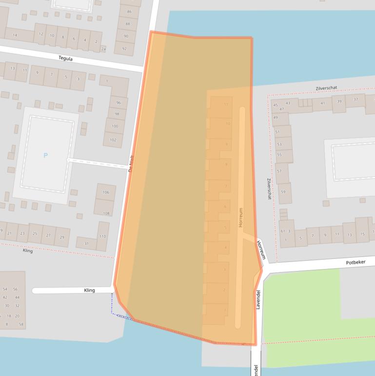 Kaart van postcodegebied 5432ML.