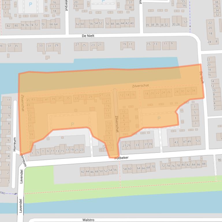 Kaart van postcodegebied 5432MN.