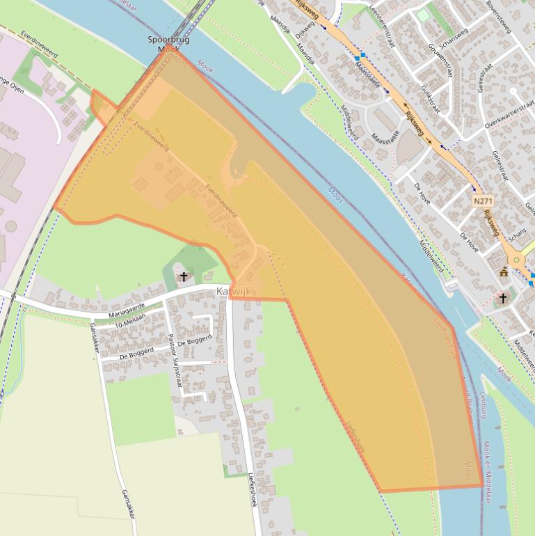 Kaart van postcodegebied 5433KH.