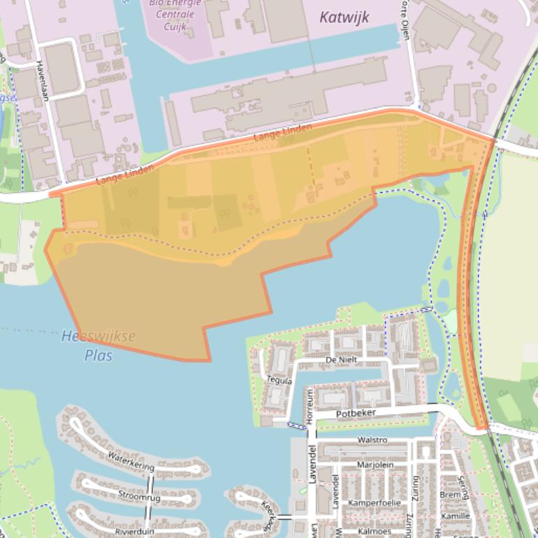 Kaart van postcodegebied 5433NB.