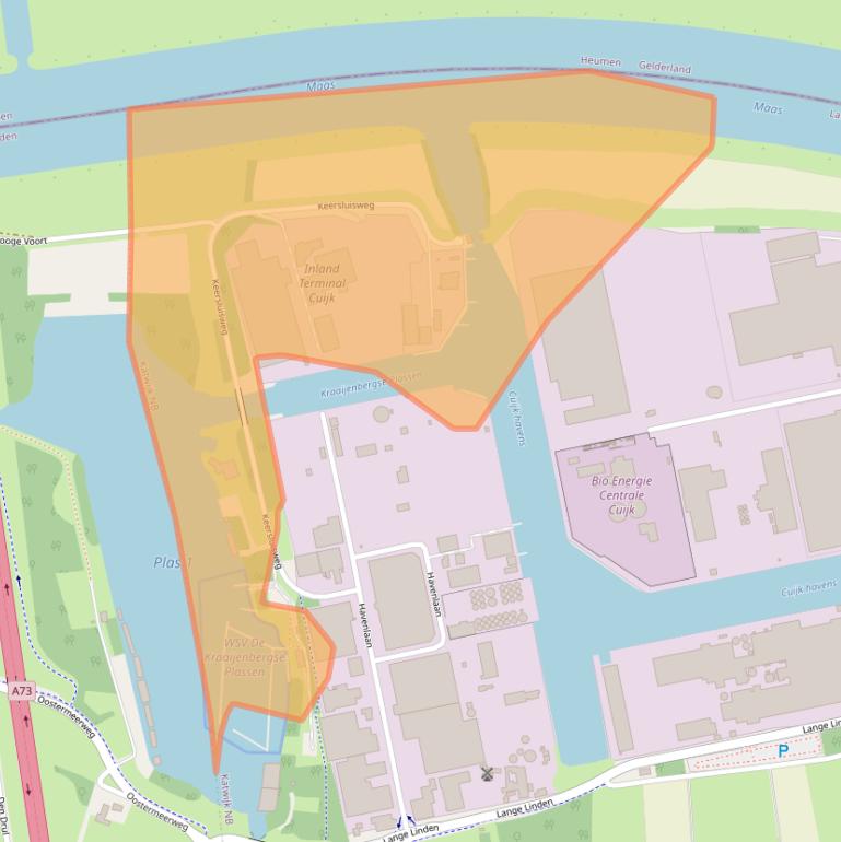 Kaart van postcodegebied 5433NM.