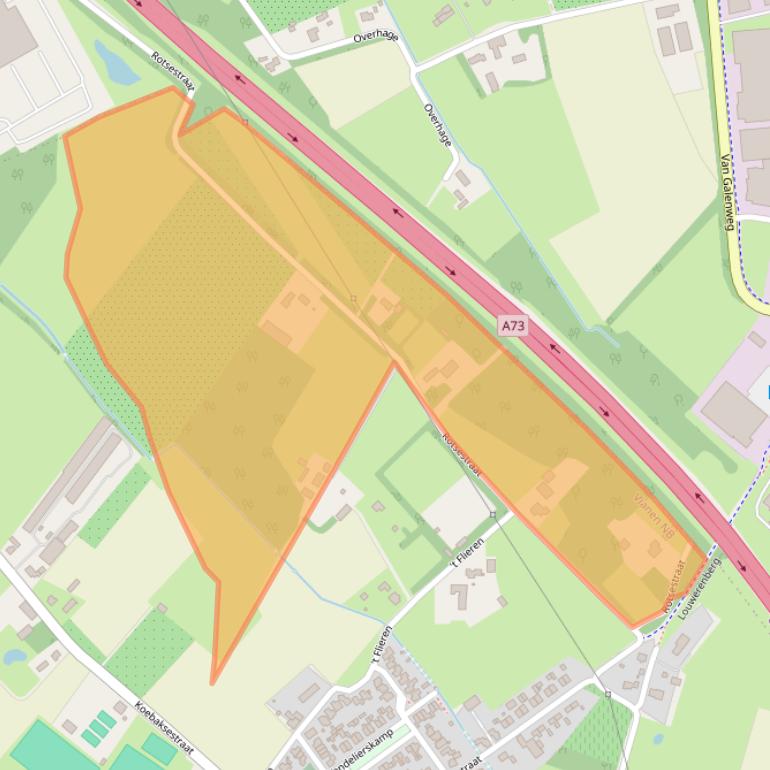 Kaart van postcodegebied 5434LA.