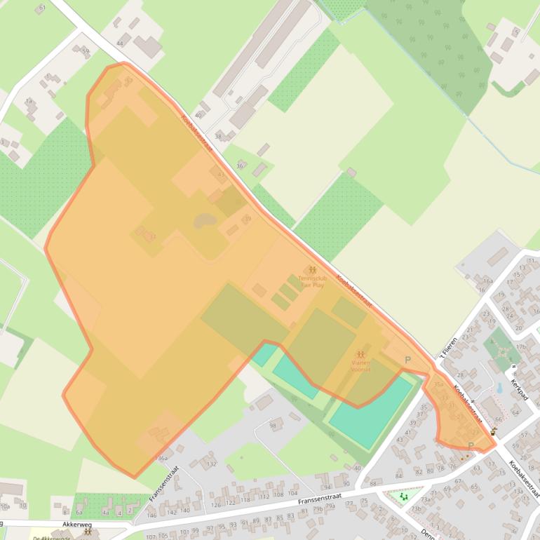 Kaart van postcodegebied 5434LC.