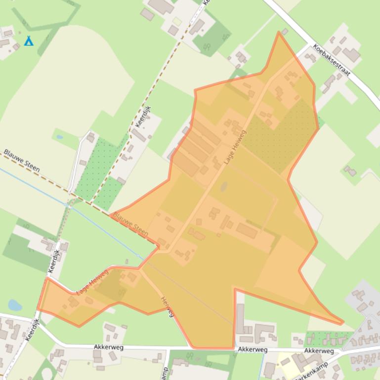 Kaart van postcodegebied 5434LH.