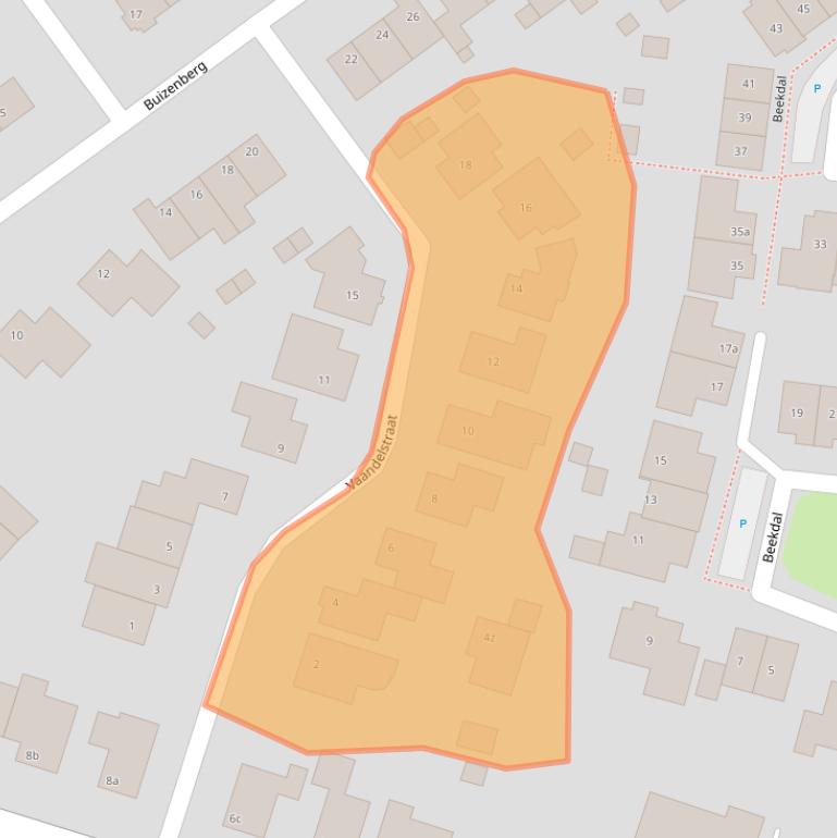 Kaart van postcodegebied 5434RB.