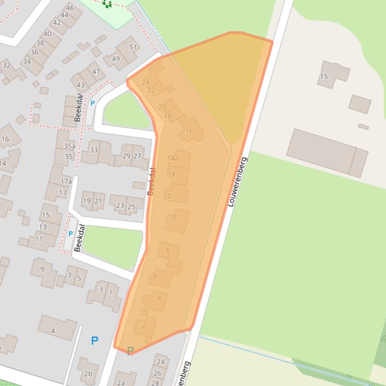 Kaart van postcodegebied 5434RD.