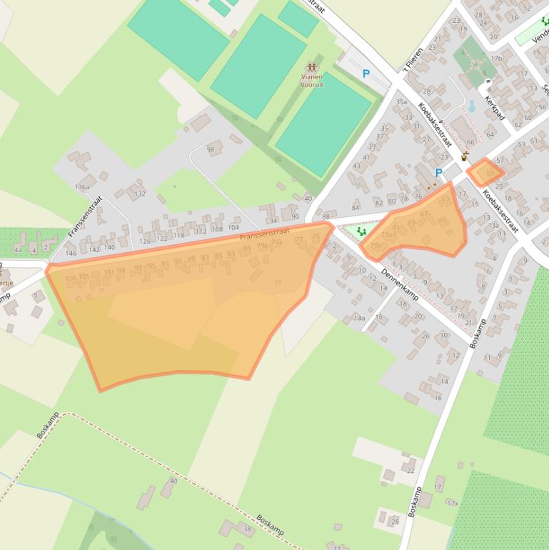 Kaart van postcodegebied 5434SG.