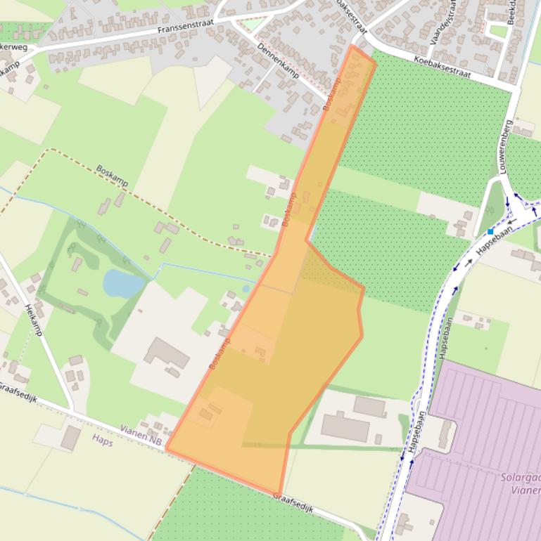 Kaart van postcodegebied 5434SW.