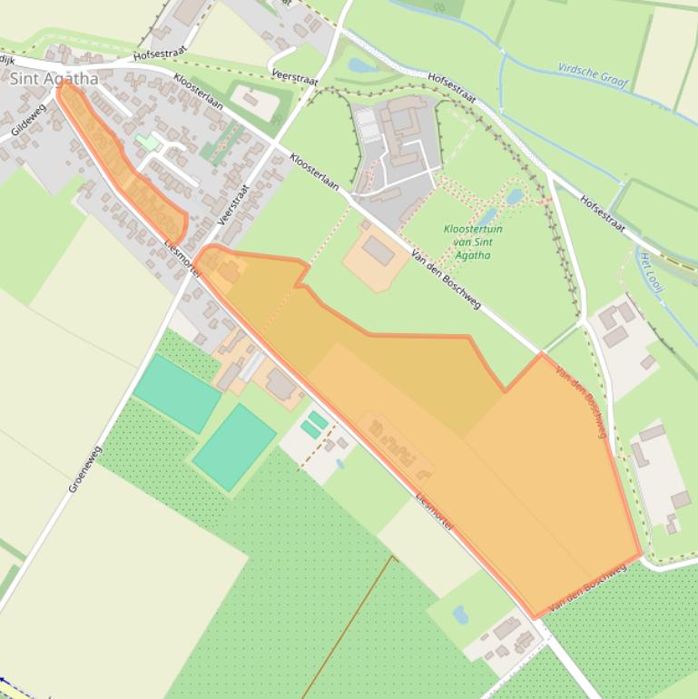 Kaart van postcodegebied 5435XH.