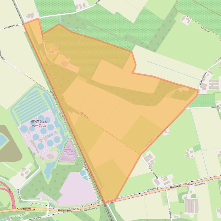 Kaart van postcodegebied 5435XN.