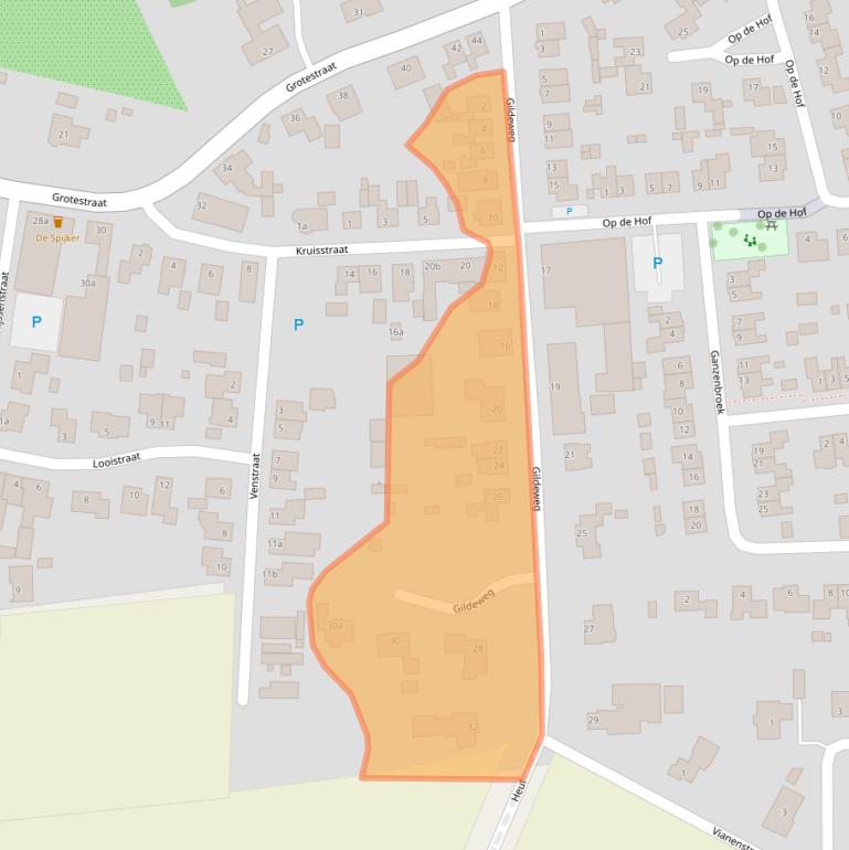 Kaart van postcodegebied 5437AK.