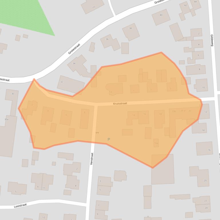 Kaart van postcodegebied 5437AM.