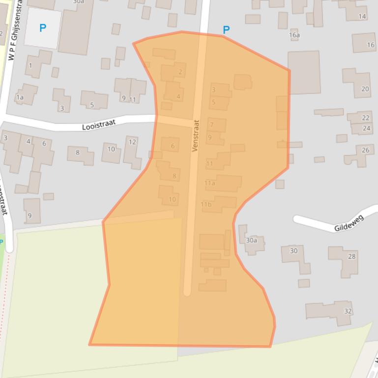 Kaart van postcodegebied 5437AN.