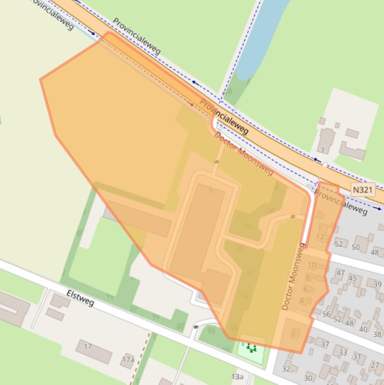 Kaart van postcodegebied 5437BG.