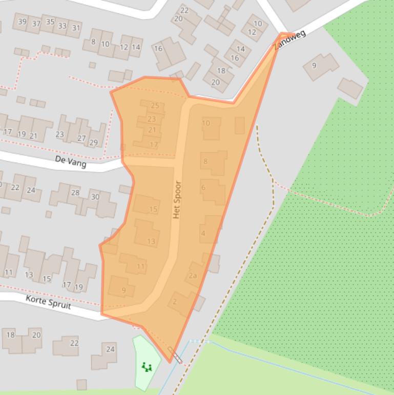 Kaart van postcodegebied 5437BR.