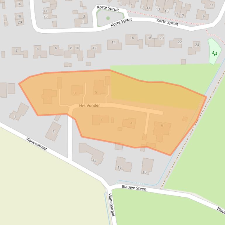 Kaart van postcodegebied 5437BX.