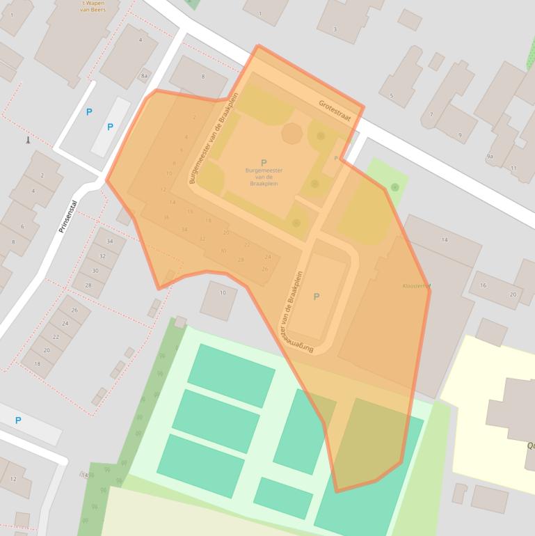 Kaart van postcodegebied 5437DA.