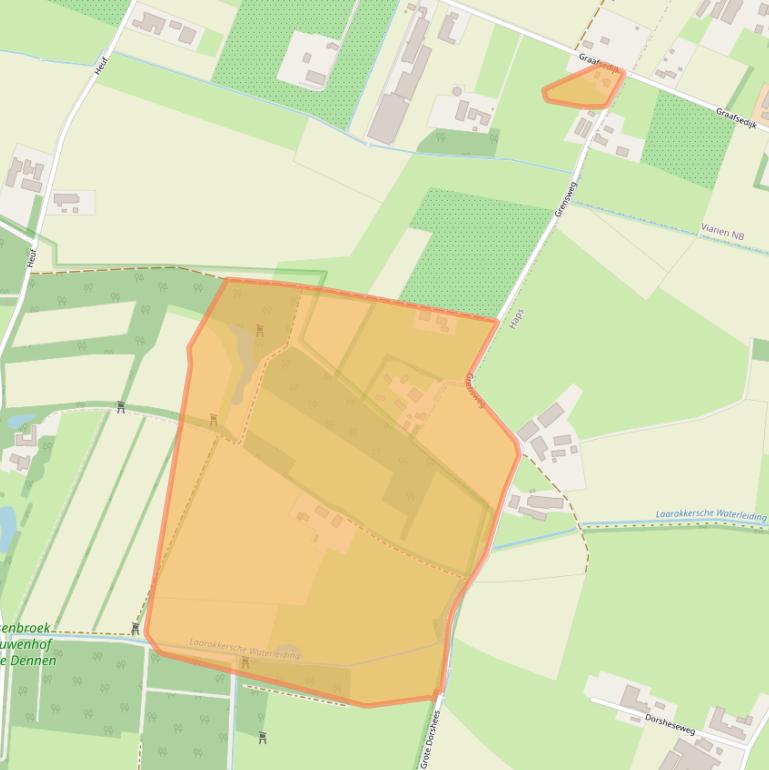 Kaart van postcodegebied 5437NH.