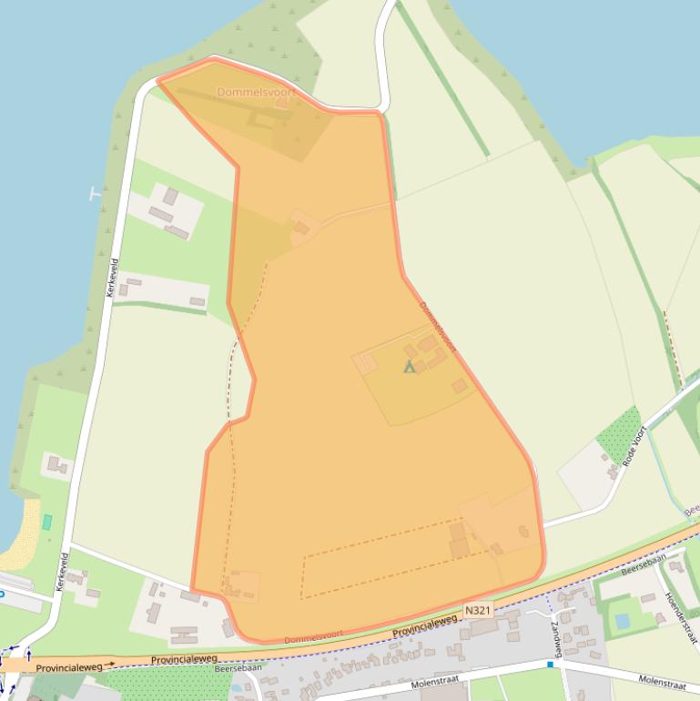 Kaart van postcodegebied 5437PC.